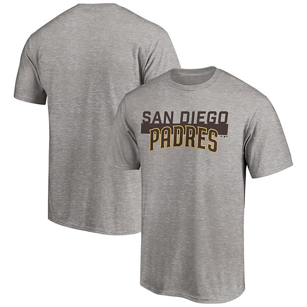 Men's Fanatics Branded Heathered Gray San Diego Padres Big & Tall City  Stripe Wordmark T-Shirt