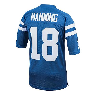 Men s Mitchell Ness Peyton Manning Royal Indianapolis Colts 1998 Authentic Throwback Retired Player Jersey