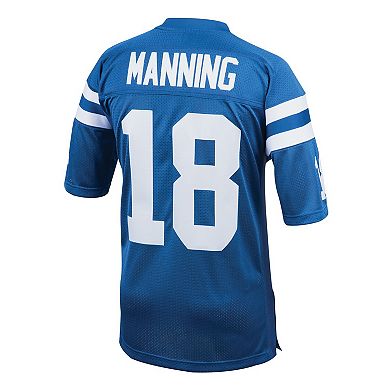 Men's Mitchell & Ness Peyton Manning Royal Indianapolis Colts 1998 Authentic Throwback Retired Player Jersey