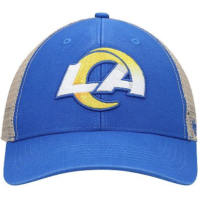 Men's '47 Royal/Natural Los Angeles Rams Flagship Logo MVP Snapback Hat