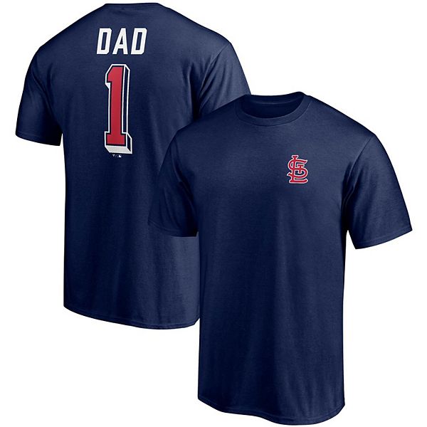 St. Louis Cardinals Fanatics Branded Number One Dad Team T-Shirt - Navy