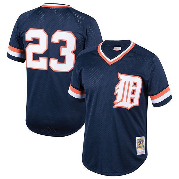 Youth Mitchell & Ness Kirk Gibson Navy Detroit Tigers Cooperstown  Collection Mesh Batting Practice Jersey