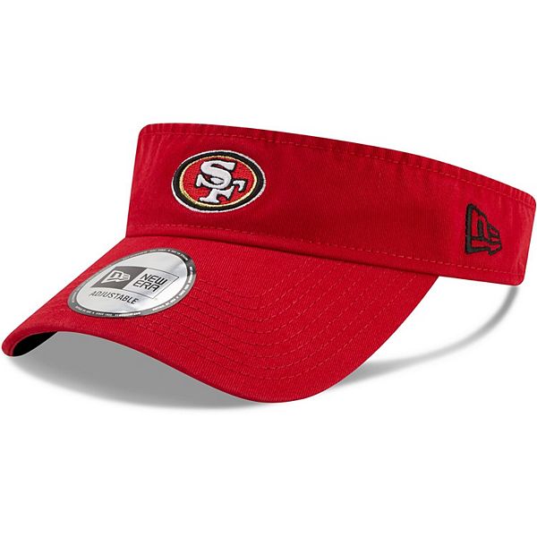 Men's New Era Scarlet San Francisco 49ers Dugout Redux Adjustable Visor