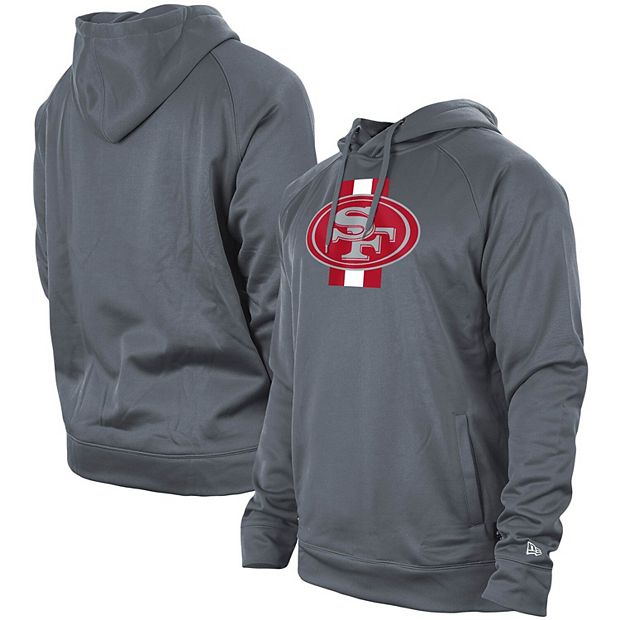 Men's Heather Gray San Francisco 49ers Big & Tall Fleece Raglan Full-Zip  Hoodie Jacket