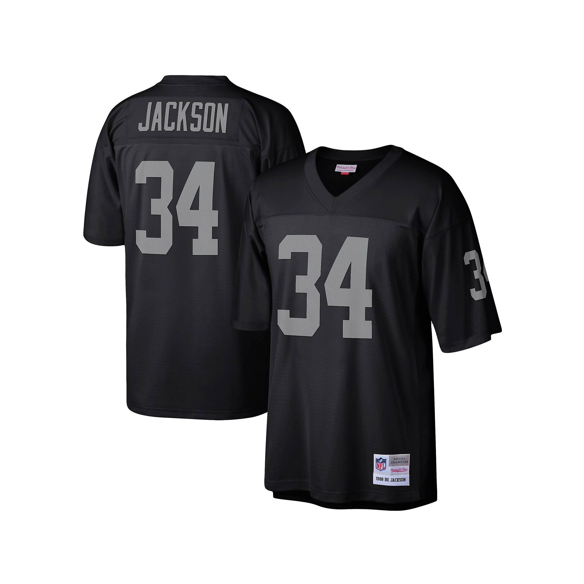 Mens Mitchell & Ness Bo Jackson Black Las Vegas Raiders Legacy Replica Jer