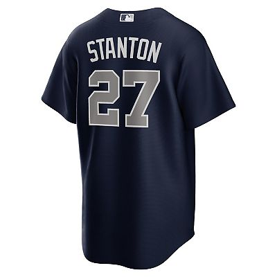 Men s Nike Giancarlo Stanton Navy New York Yankees Alternate Replica Player Jersey