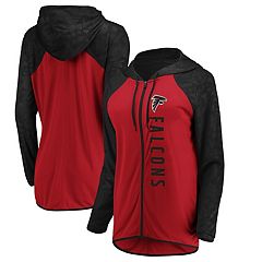 Atlanta Falcons Hoodie Women's S Red Full Zip Sweatshirt NFL