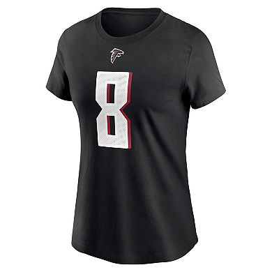 Women's Nike Kyle Pitts Black Atlanta Falcons Player Name & Number T-Shirt