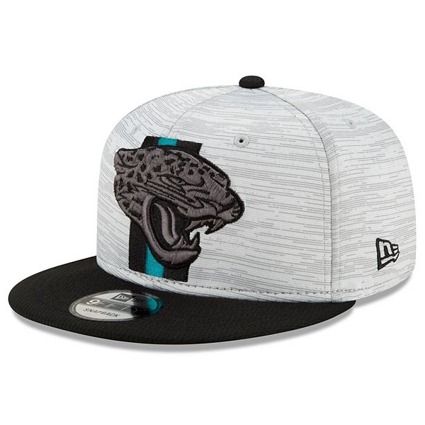 Men's Jacksonville Jaguars New Era Black Logo Tear 9FIFTY Snapback Hat