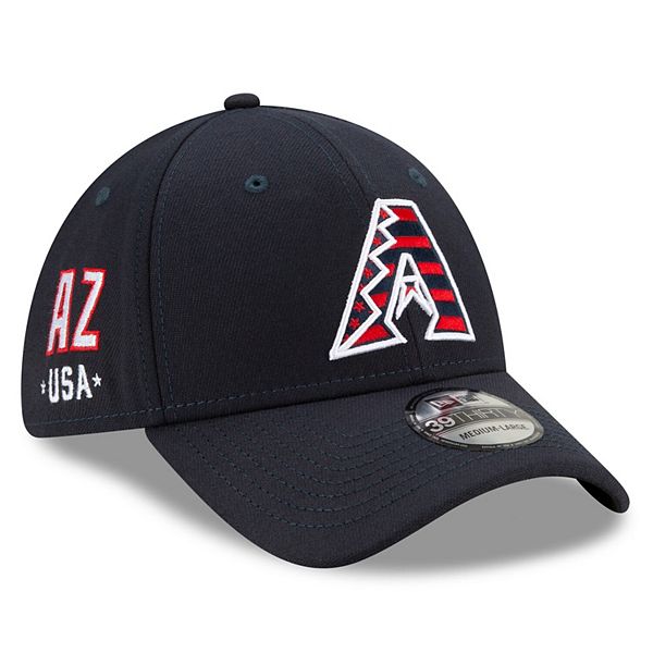 Men's New Era Navy Arizona Diamondbacks 4th of July 39THIRTY Flex Hat