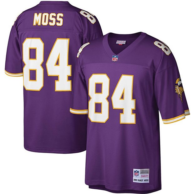 Men's Mitchell & Ness Randy Moss White Minnesota Vikings Legacy Replica Jersey Size: Small