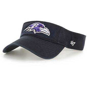 Men's '47 Black Baltimore Ravens Clean Up Visor