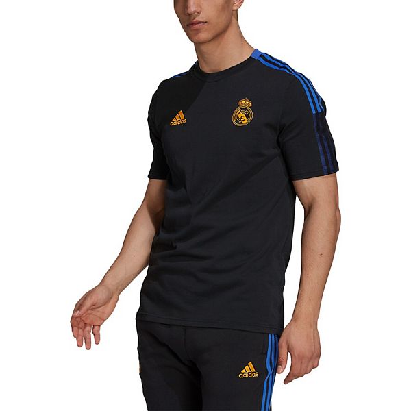 Men's adidas Black Real Madrid Team Training T-Shirt Men's adidas Black Real Madrid Team Training T-Shirt