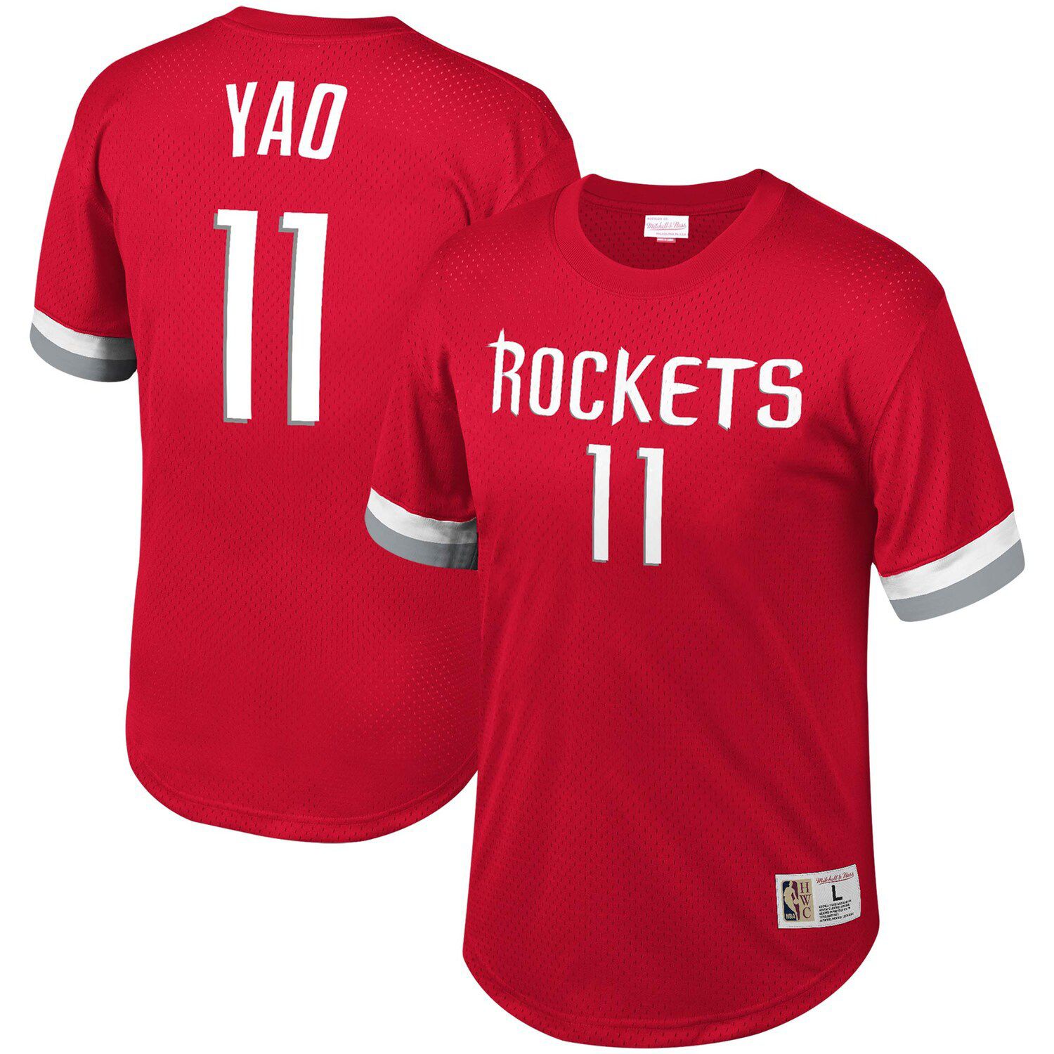 Image for Unbranded Men's Mitchell & Ness Yao Ming Red Houston Rockets Mesh T-Shirt at Kohl's.