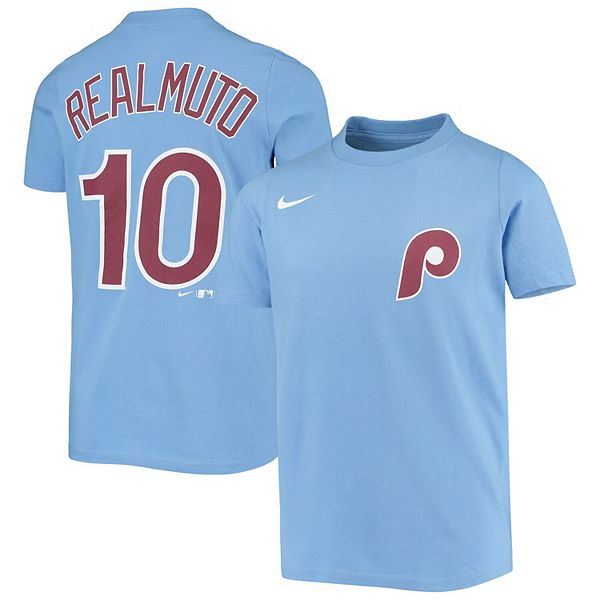 Mens MLB Team Apparel Philadelphia Phillies JT REALMUTO Baseball Shirt –