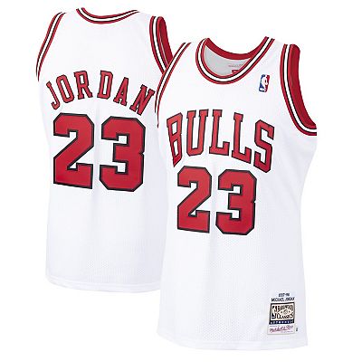 Men's Mitchell & Ness Michael Jordan White Chicago Bulls 1997-98