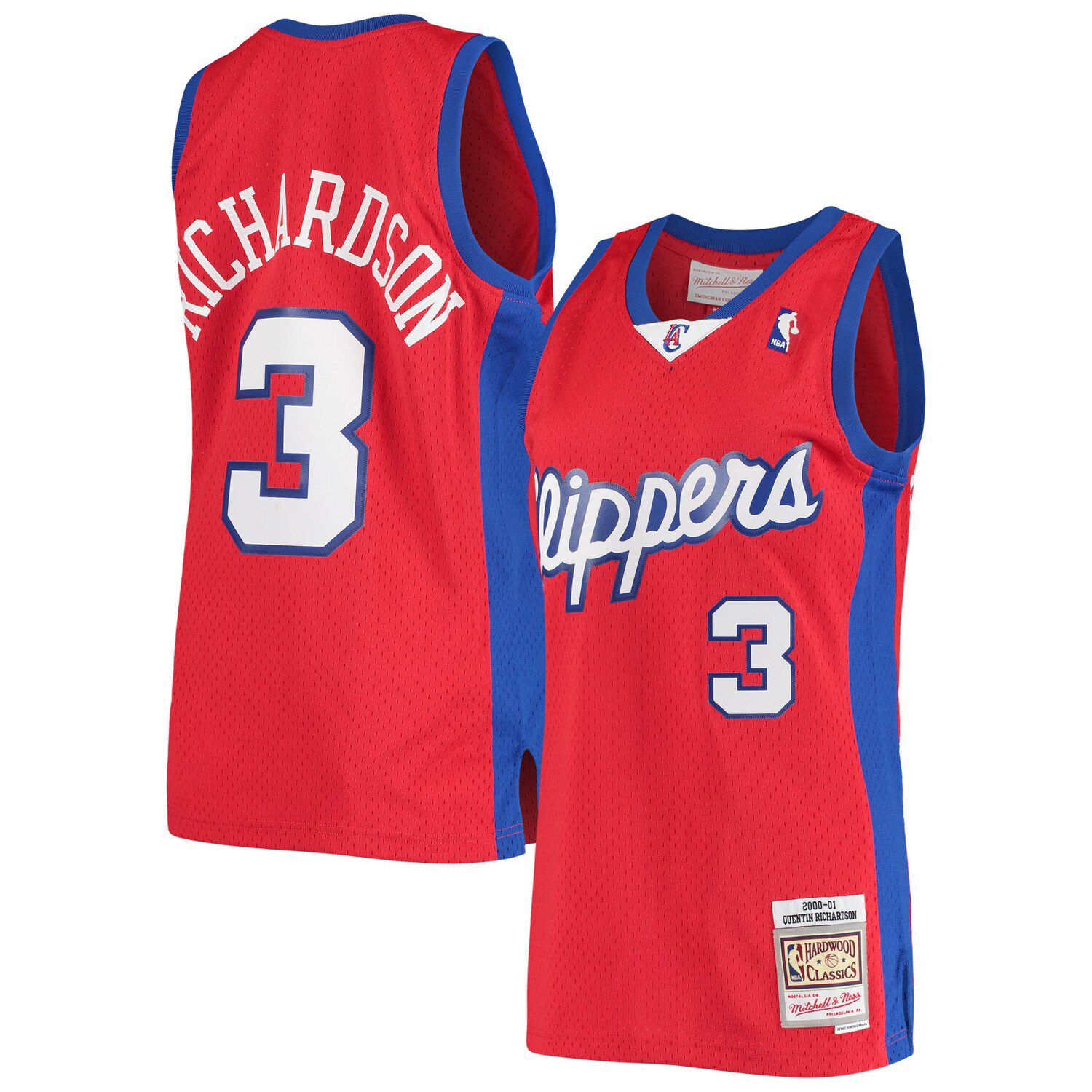 Image for Unbranded Men's Mitchell & Ness Quentin Richardson Red LA Clippers 2000/01 Hardwood Classics Swingman Jersey - Statement Edition at Kohl's.