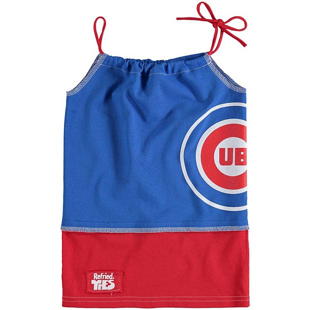 Girls Toddler Refried Apparel Royal Chicago Cubs Sustainable T-Shirt Tank  Top Dress