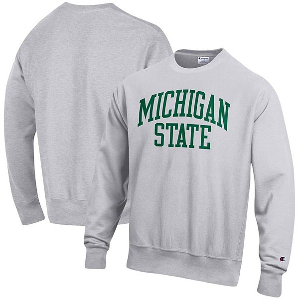 Men's Champion Heathered Gray Michigan State Spartans Arch Reverse ...