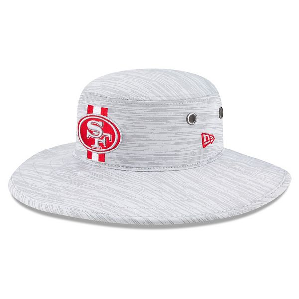 New Era Men's San Francisco 49ers Training Camp White Panama Bucket Hat