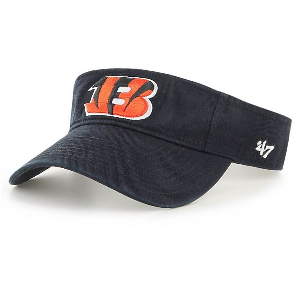 Men's '47 Black Cincinnati Bengals Clean Up Visor