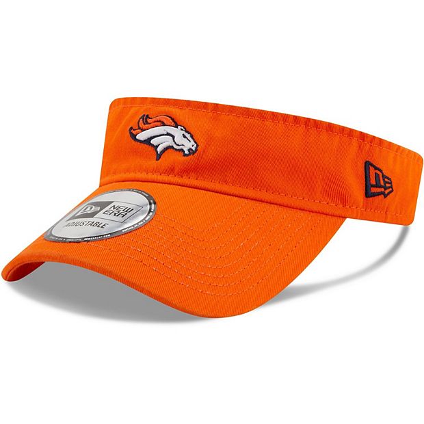 Men's New Era Orange Denver Broncos Dugout Redux Adjustable Visor