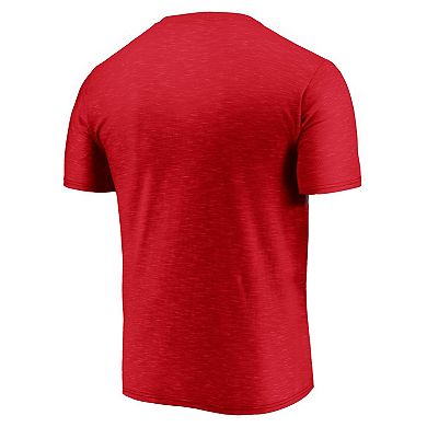Men's Fanatics Branded Red Philadelphia Phillies Primary Pill Space Dye T-Shirt