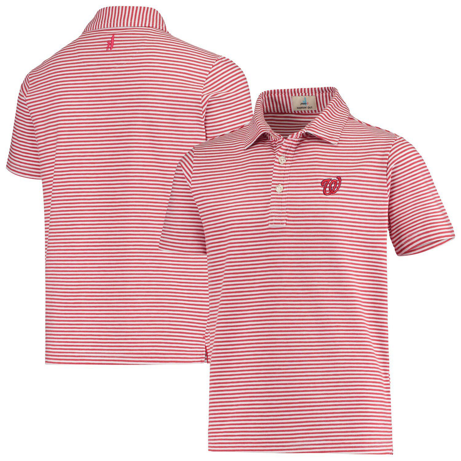 Image for Unbranded Youth johnnie-O Red Washington Nationals Nelly Striped Polo at Kohl's.