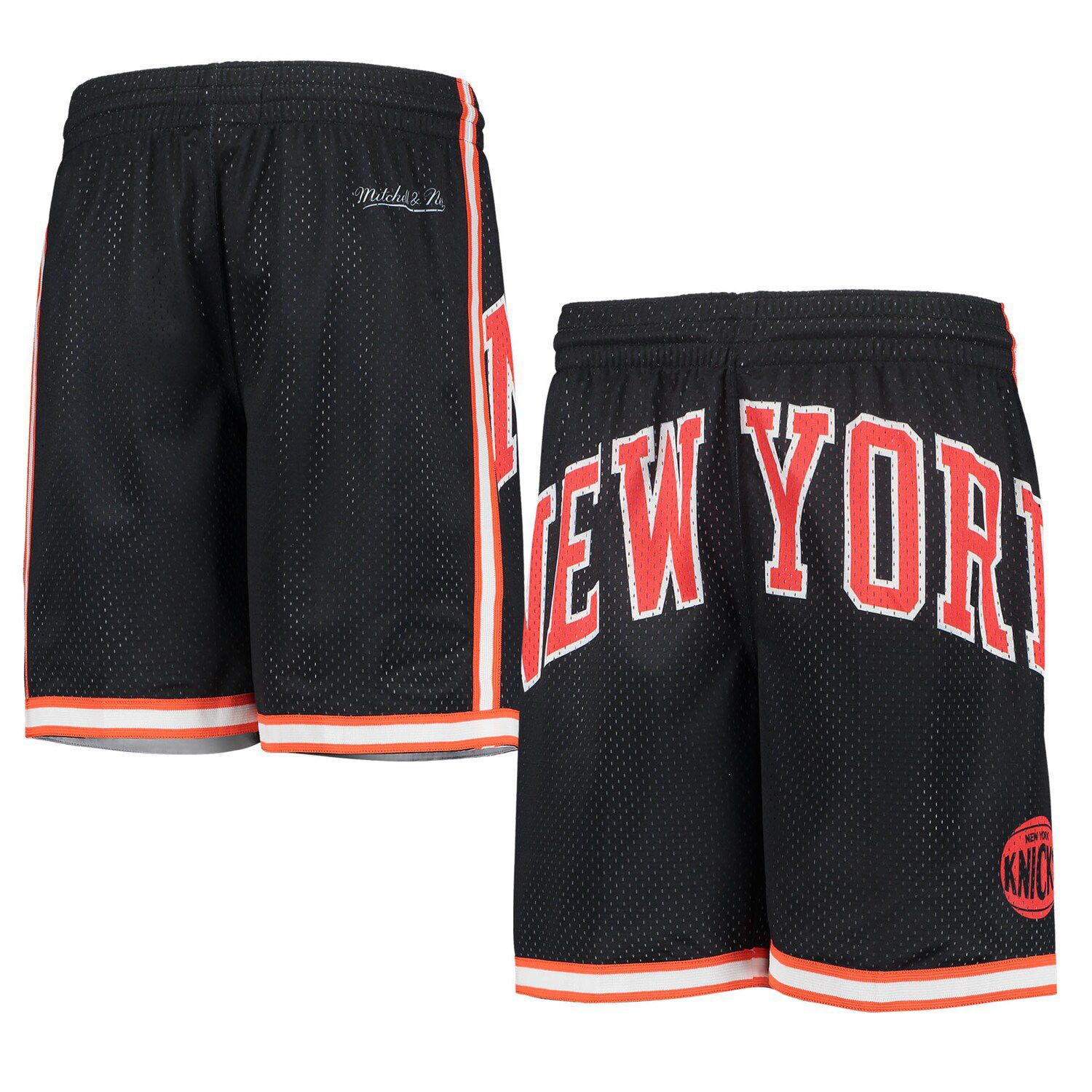 Men's Mitchell & Ness Blue New York Knicks Hardwood Classics Lunar New Year  Swingman Shorts