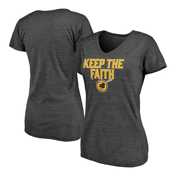 Women's Fanatics Branded Heathered Charcoal San Diego Padres Keep the ...