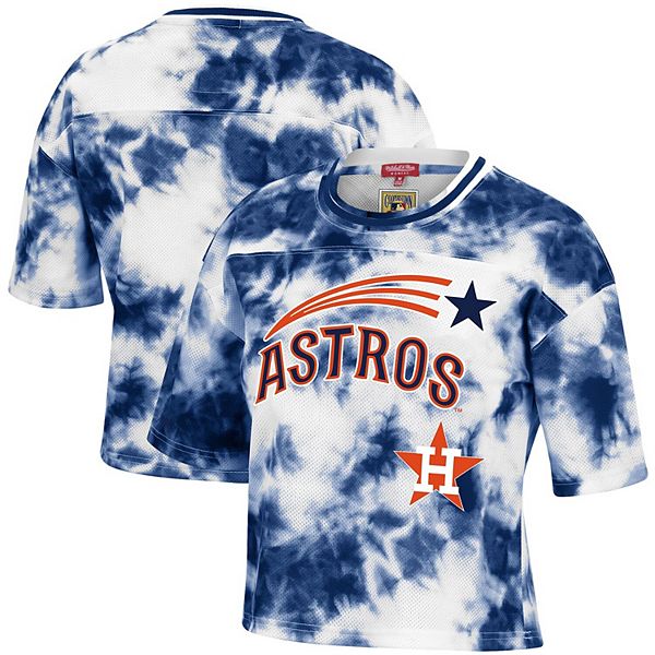 Houston Astros 2022 World Series Champions V Tie-Dye T-Shirt - Navy