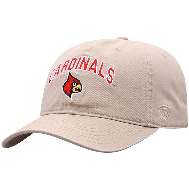 Men's Top of the World Khaki Louisville Cardinals Classic Arch Adjustable  Hat