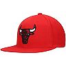Men's Mitchell & Ness Red Chicago Bulls Team Hardwood Classics 1992 NBA Finals Patch Snapback Hat