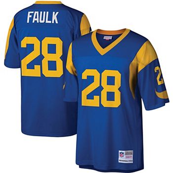 NFL St. Louis Rams Marshall Faulk Premier Throwback Jersey 