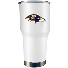 NFL Baltimore Ravens 14oz 2pc Rocks Glass Set Clear, Grey