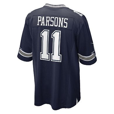 Men's Nike Micah Parsons Navy Dallas Cowboys 2021 NFL Draft First Round Pick Game Jersey