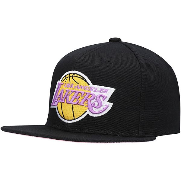 Men's Mitchell & Ness Black/Pink Los Angeles Lakers Santa Ana Under