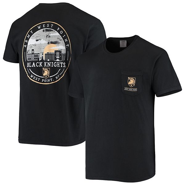 Men's Black Army Black Knights Circle Campus Scene T-Shirt