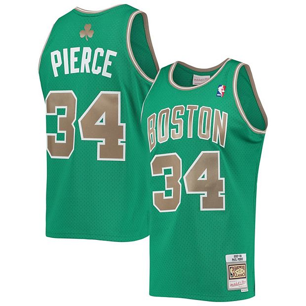 Men's Boston Celtics Paul Pierce Mitchell & Ness Kelly Green