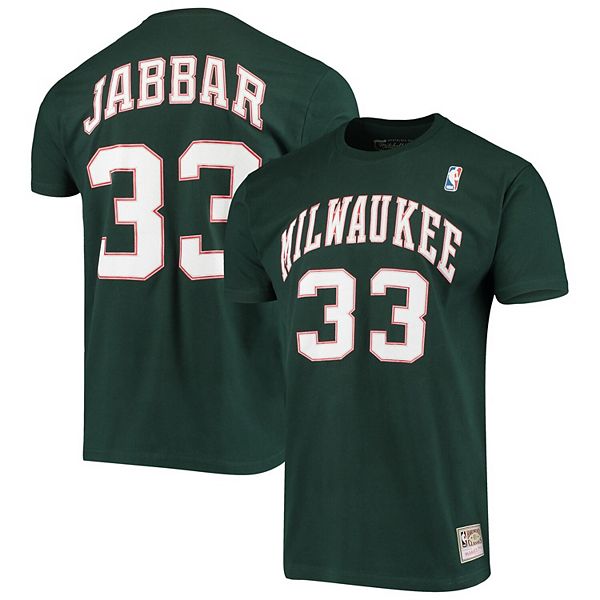 Men's Milwaukee Bucks Kareem Abdul-Jabbar Mitchell & Ness Green