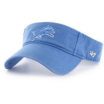 Men's '47 Blue Detroit Lions Clean Up Visor