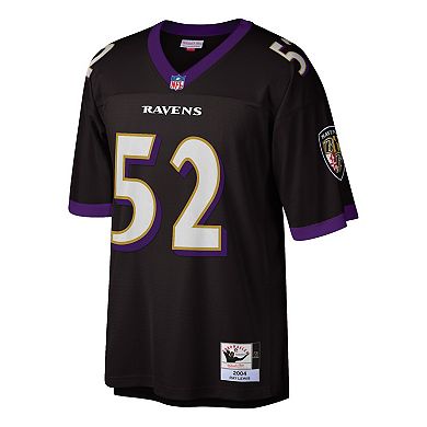 Men's Mitchell & Ness Ray Lewis Black Baltimore Ravens 2004 Authentic ...