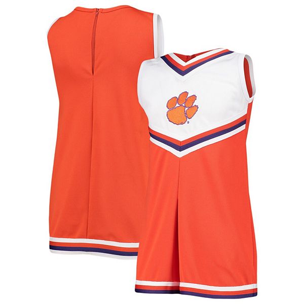 Girls Youth Orange Clemson Tigers One Piece Cheer Dress