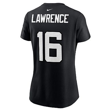 Women's Nike Trevor Lawrence Black Jacksonville Jaguars 2021 NFL Draft First Round Pick Player Name & Number T-Shirt