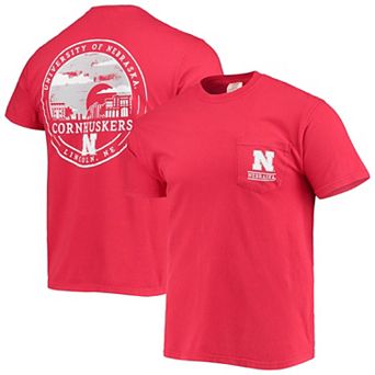 Men's Scarlet Nebraska Huskers Circle Campus Scene T-Shirt