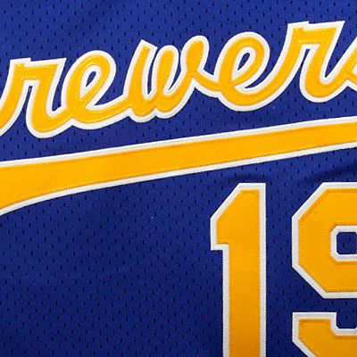 Men's Mitchell & Ness Robin Yount Royal Milwaukee Brewers Cooperstown Mesh Batting Practice Jersey