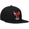 Men's Mitchell & Ness Black/Pink Chicago Bulls Santa Ana Under Prime Snapback Hat