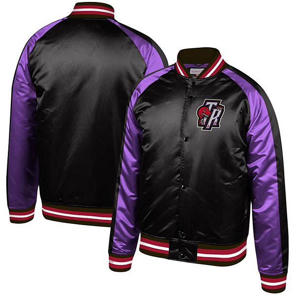 Men's Mitchell & Ness Black Toronto Raptors Hardwood Classics Satin ...