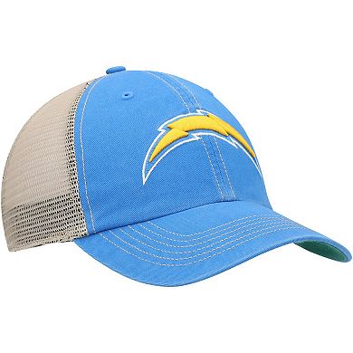 Men's '47 Powder Blue/Natural Los Angeles Chargers Trawler Trucker Clean Up Snapback Hat