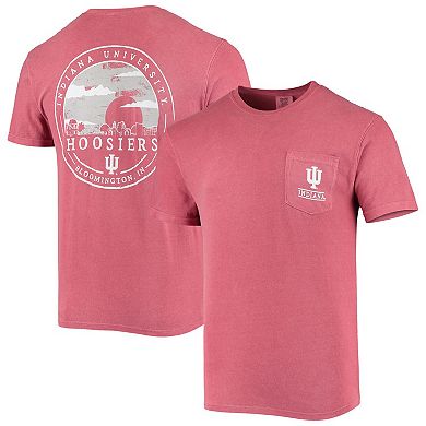Men's Crimson Indiana Hoosiers Circle Campus Scene T-Shirt